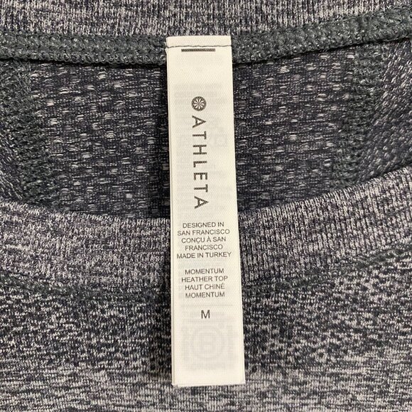 Athleta Momentum‎ Heather Gray Top Size M - Picture 2 of 6